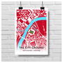 Nottingham Forest Football Gift City Ground Stadium Art Map Print A3, thumbnail 2 of 4