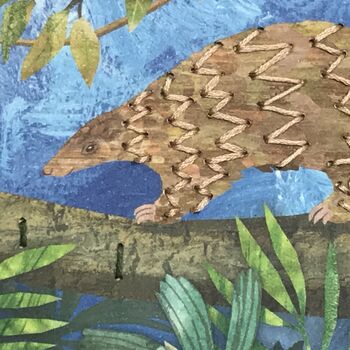 Embroider Me Pangolin Greeting Card, 3 of 6