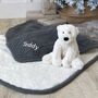 Personalised Sherpa Fleece Blanket And Polar Bear Set, thumbnail 1 of 7