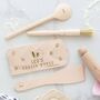 Personalised Easter Kids Wooden Baking Set, thumbnail 3 of 3