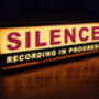 Illuminated Silence Recording Studio Sign, thumbnail 1 of 2