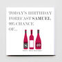 Happy Birthday Wine Card, thumbnail 1 of 2