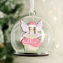 Personalised Fairy Glass Christmas Bauble, thumbnail 1 of 2