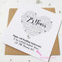 Personalised 25th Wedding Anniversary Card, thumbnail 3 of 4