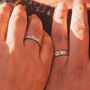 Adjustable Silver Plated Couple Sun Star Promise Rings, thumbnail 4 of 5
