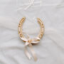 Personalised Gold Butterfly Lucky Wedding Horseshoe, thumbnail 2 of 7