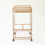 Handmade Drink Trolley With Wine Rack And Glass Rack, thumbnail 3 of 5