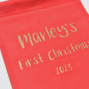 Personalised Baby's 1st Christmas Banner, 3 of 4