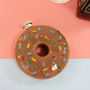 Novelty Iced Doughnut Hip Flask In Stainless Steel, thumbnail 2 of 2