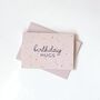 Birthday Hugs Pink Confetti Mini Greetings Card, thumbnail 2 of 3