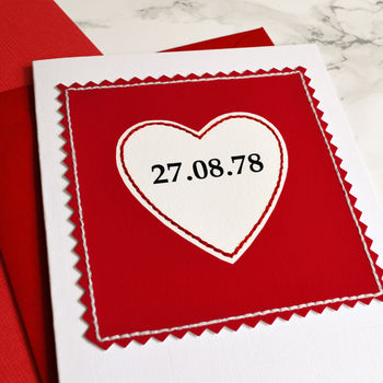Personalised Ruby Wedding Anniversary Card, 2 of 2