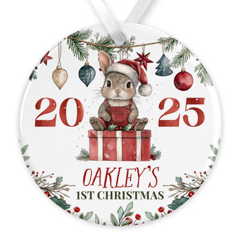 Personalised Baby's First Christmas Bauble Keepsake, 3 of 5