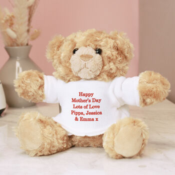 Personalised Christmas Teddy Bear With Message, 3 of 3