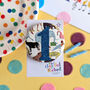 1st Birthday Badge, Number Age Badge, Boy Birthday, thumbnail 1 of 6