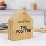 Personalised House Shaped Coasters Four Pack, thumbnail 1 of 4