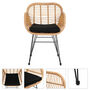 Patio Wicker Chair Set Outdoor Porch Furniture, thumbnail 10 of 12
