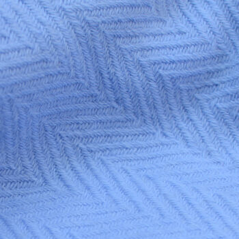 Powder Blue Cashmere Wool Scarf, 4 of 4