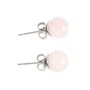 Rose Quartz Crystal Earrings For Unconditional Love, thumbnail 3 of 3