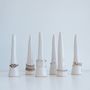 Handmade White Gloss Ceramic Ring Holder Cones, thumbnail 4 of 11