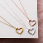 Personalised Medium Message Heart Necklace, thumbnail 5 of 9