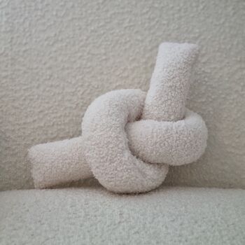 Boucle Love Knot Cushion, 4 of 7