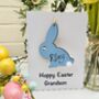 Personalised Easter Bunny Card Granddaughter Grandson, thumbnail 3 of 7