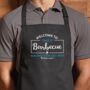 Personalised Welcome To Barbecue Apron, thumbnail 1 of 2
