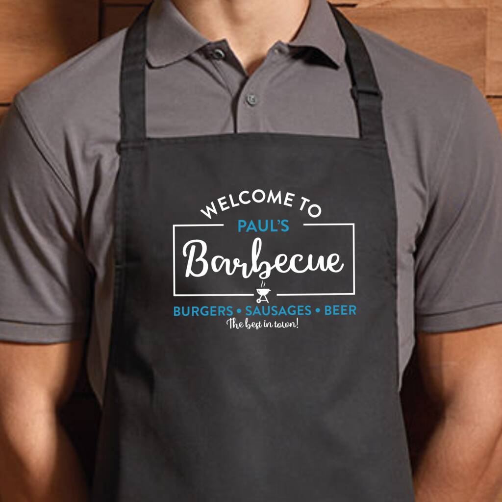 Personalised Welcome To Barbecue Apron, 1 of 2