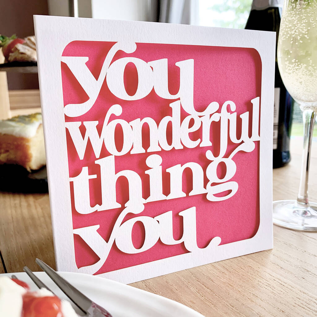 You Wonderful Thing Card, 1 of 4