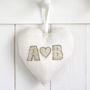 Personalised Couples Initials Hanging Heart Gift, thumbnail 10 of 12