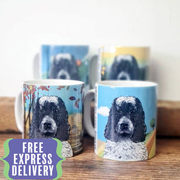 Personalised Dog Mugs Set Of Four, 2 of 12