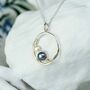 Organic Pearl Duo Pendant, thumbnail 4 of 7