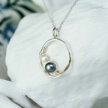 Organic Pearl Duo Pendant, 4 of 7
