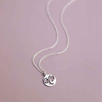 Anniversary Sterling Silver Initial Necklace, 5 of 12