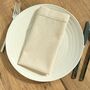 Cotton Napkins With Hemstitch Natural • Set Of Four, thumbnail 1 of 4