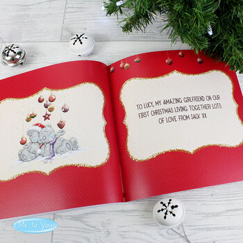 Personalised Me To You The One I Love At Christmas Poem Book, 2 of 8