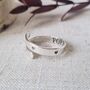 Forever Love Heart Adjustable Silver Ring, thumbnail 4 of 9