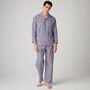 Men's 'Red Pop' Stripe Crisp Cotton Pyjama Set, thumbnail 1 of 4