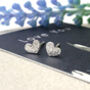 Sterling Silver Mini Heart Earrings, thumbnail 1 of 12