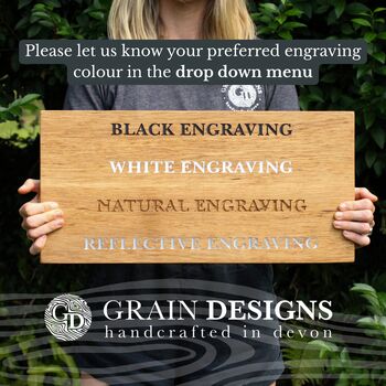 Solid Oak Two Tier One Post Sign, 3 of 8