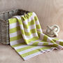 Personalised Cashmere Bold Striped Baby Blanket, thumbnail 1 of 7