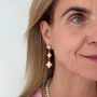 Three Clover Earrings In Rainbow Of Colours, thumbnail 9 of 12
