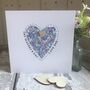 Personalised 1st Mother's Day Fabric Heart Card, thumbnail 2 of 4