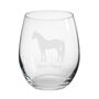 Personalised Horse Engraved Glass, thumbnail 3 of 5