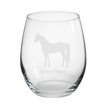 Personalised Horse Engraved Glass, 3 of 5
