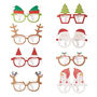 Fun Christmas Paper Glasses Pack Of Eight, thumbnail 2 of 2