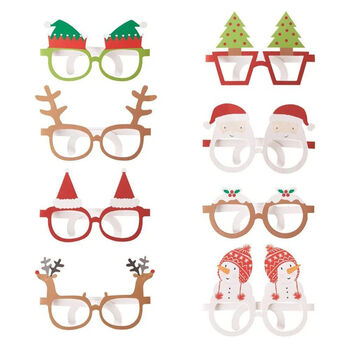 Fun Christmas Paper Glasses Pack Of Eight, 2 of 2