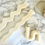 Wavy Dinner Candles Soy Wax Decorative Curvy Candle, thumbnail 4 of 10