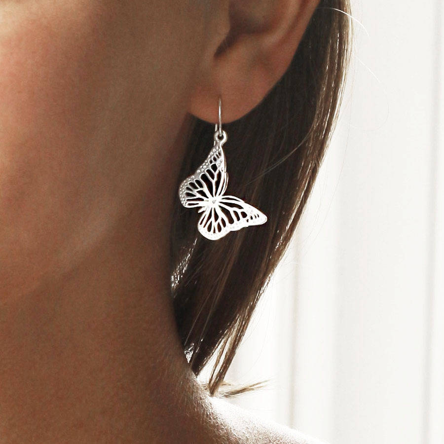 Monarch Butterfly Earrings – Humblehandsco