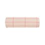 Vibes Cylinder Cushion Pink Red Grid, thumbnail 2 of 3
